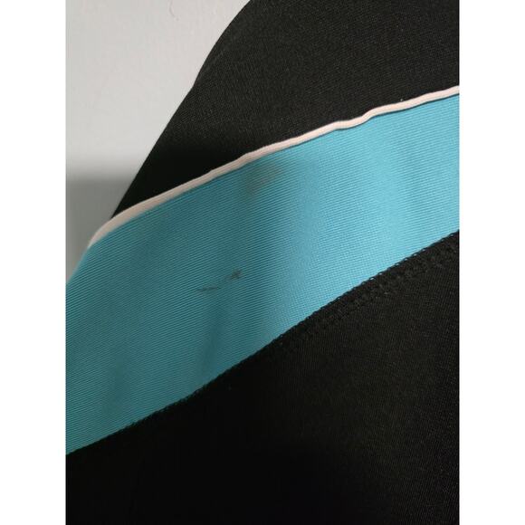 Oleg Cassini Black & Blue Sweatsuit Women's XL Athleisure Jogging Runner Warm - Picture 16 of 16